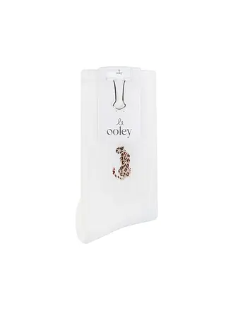 OOLEY | Calcetines ICON Leo Gold blanco |